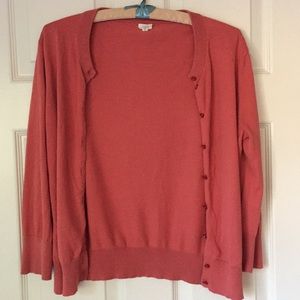 J. Crew 3/4 Sleeve Button-Up Cardigan